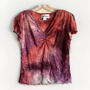 Vintage Claudia Richard Tie-Dye Top Size Medium